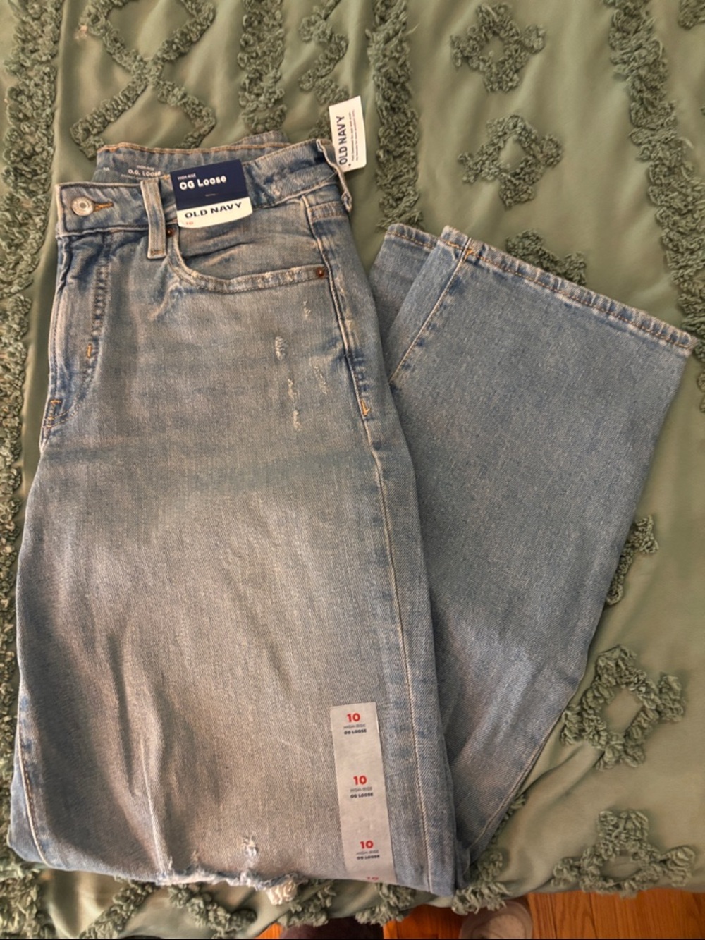 Old Navy Women's Light Blue Boyfriend Jeans OG Loose